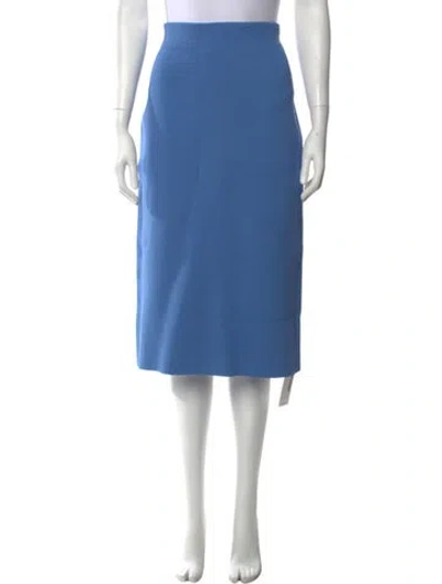Pre-owned Scanlan Theodore Midi Length Skirt W/ Tags In Blue