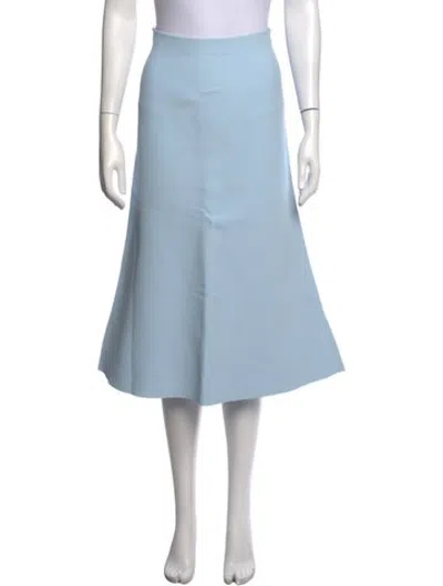 Pre-owned Scanlan Theodore Midi Length Skirt W/ Tags In Blue