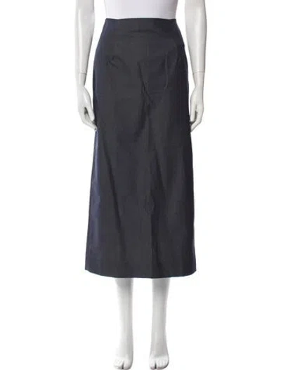 Pre-owned Scanlan Theodore Midi Length Skirt W/ Tags In Gray