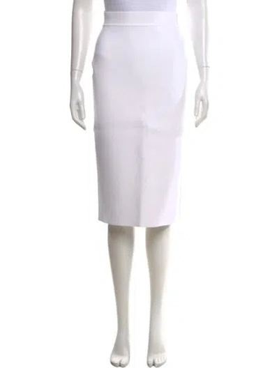 Pre-owned Scanlan Theodore Midi Length Skirt In White