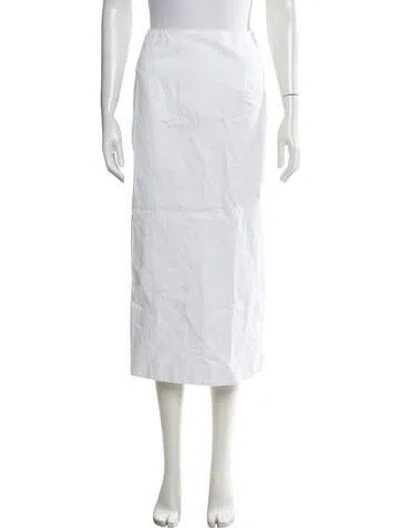 Pre-owned Scanlan Theodore Midi Length Skirt In White