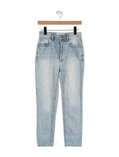Pre-owned Scanlan Theodore Mid-rise Straight Leg Jeans In Blue