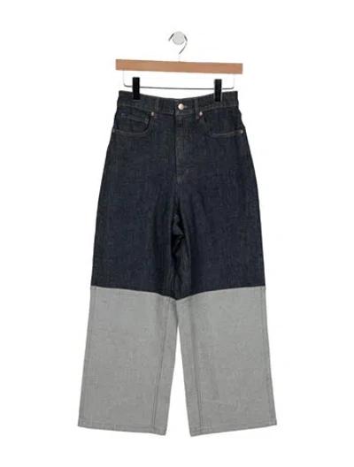 Pre-owned Scanlan Theodore Mid-rise Straight Leg Jeans W/ Tags In Blue