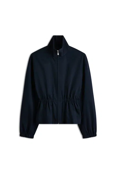 Scanlan Theodore Mignon Funnel Neck Jacket In Navy