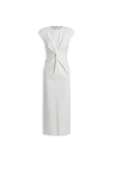 Scanlan Theodore Milano Turban Pencil Dress In White