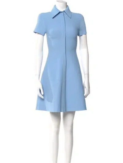 Pre-owned Scanlan Theodore Mini Dress In Blue