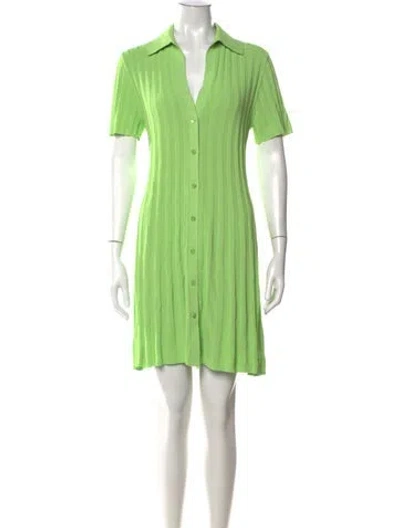 Pre-owned Scanlan Theodore Mini Dress In Green