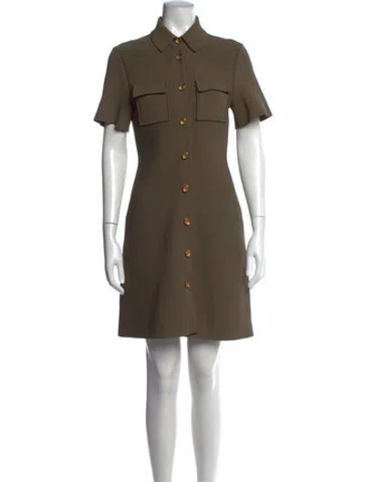 Pre-owned Scanlan Theodore Mini Dress In Green