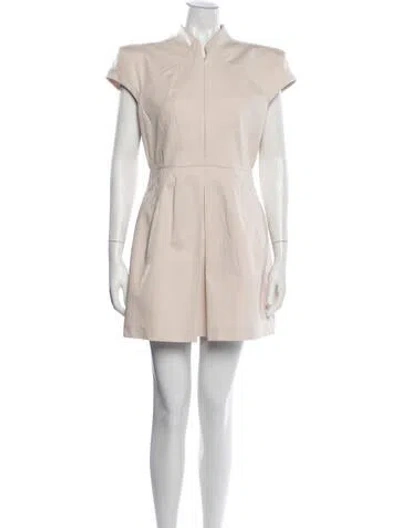 Pre-owned Scanlan Theodore Mini Dress In Neutrals