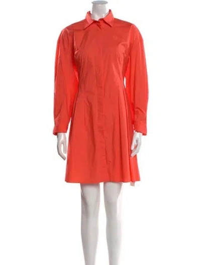 Pre-owned Scanlan Theodore Mini Dress In Orange