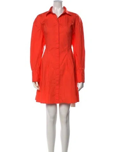 Pre-owned Scanlan Theodore Mini Dress In Orange