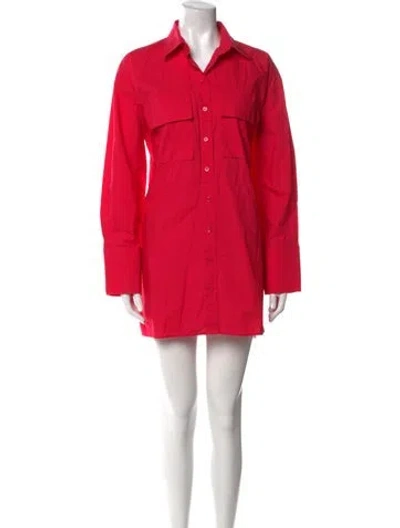 Pre-owned Scanlan Theodore Mini Dress In Pink