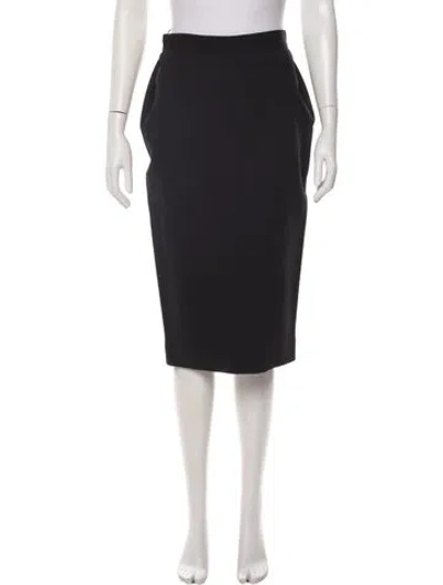 Pre-owned Scanlan Theodore Mini Skirt In Black