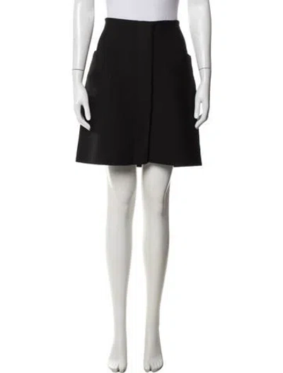 Pre-owned Scanlan Theodore Mini Skirt In Black