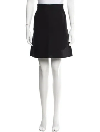 Pre-owned Scanlan Theodore Mini Skirt In Black