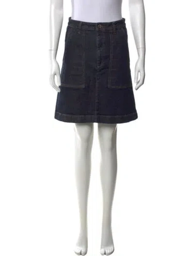 Pre-owned Scanlan Theodore Mini Skirt In Blue
