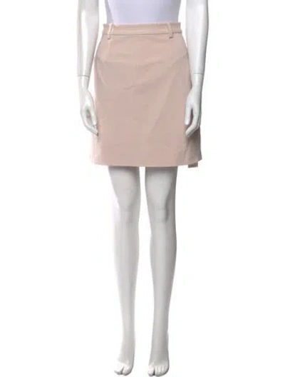 Pre-owned Scanlan Theodore Mini Skirt In Pink