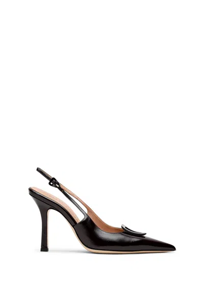Scanlan Theodore Mini Triangle Slingback 9.5 In Black