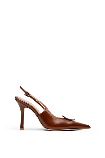 Scanlan Theodore Mini Triangle Slingback 9.5 In Brown