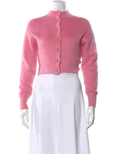 Pre-owned Scanlan Theodore Mock Neck Sweater In Pink