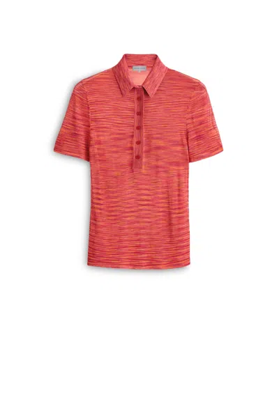 Scanlan Theodore Ombre Knit Shirt In Orange