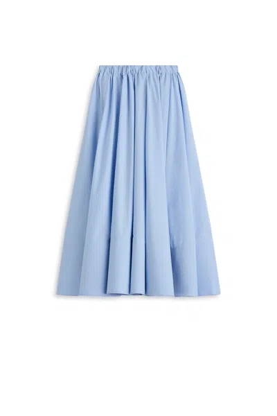 Scanlan Theodore Parachute Cotton Bonded Skirt In Blue