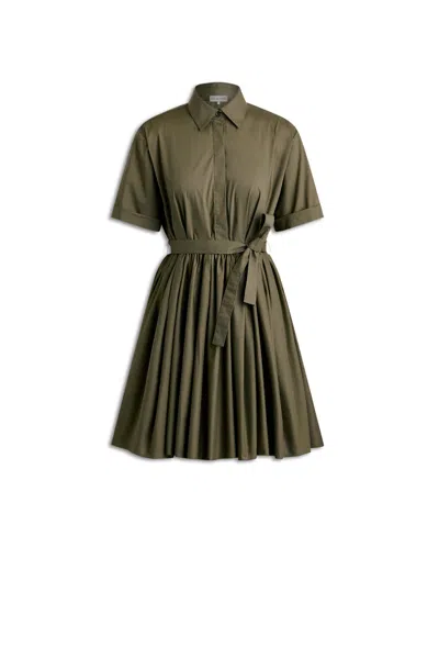 Scanlan Theodore Parachute Cotton Shirt Mini In Green