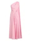 Scanlan Theodore Parachute One-shoulder Midi Dress In Pink