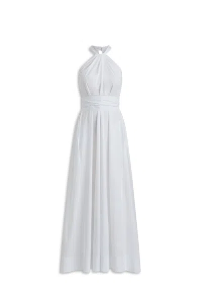 Scanlan Theodore Parachute Turban Tie Dress In White