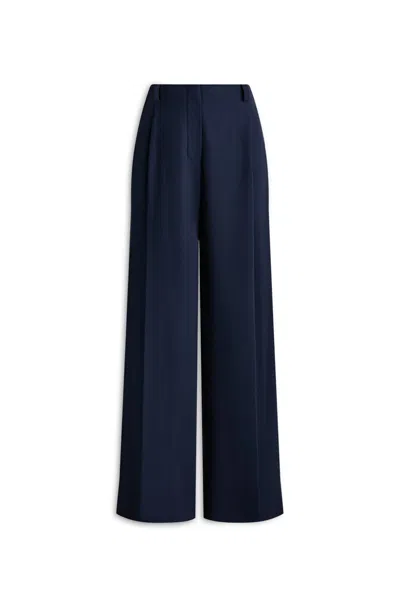 Scanlan Theodore Pleat Drape Tailored Trouser In Blue