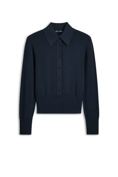 Scanlan Theodore Pleat Shirt In Blue
