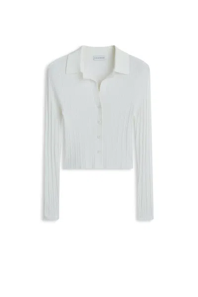 Scanlan Theodore Pleated Rib Cardigan In Blue