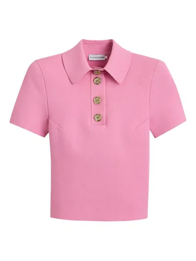 Scanlan Theodore Poppy Polo Top In Pink