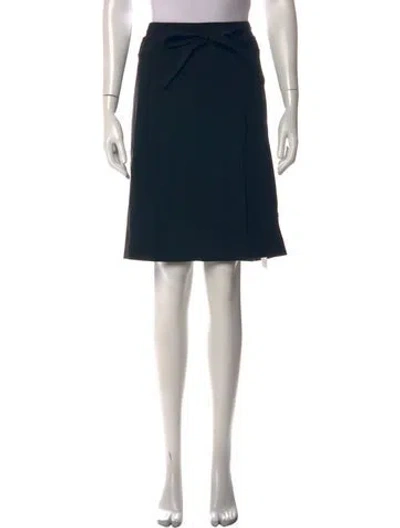 Pre-owned Scanlan Theodore Ruffle Embellishment Knee-length Skirt In Black