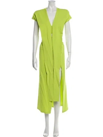 Pre-owned Scanlan Theodore Ruffle Embellishment Skirt Set W/ Tags In Green