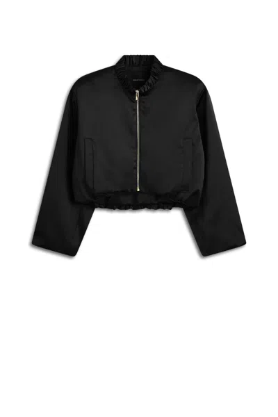 Scanlan Theodore Satin Bomber In Black