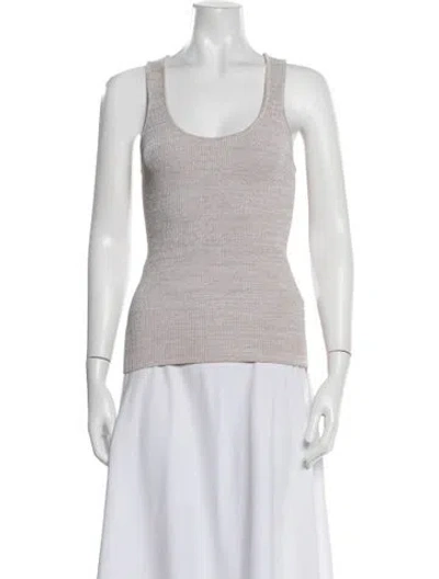 Pre-owned Scanlan Theodore Scoop Neck Sweater In Grey