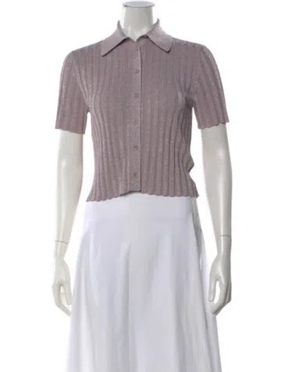 Pre-owned Scanlan Theodore Short Sleeve Polo In Purple