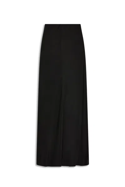 Scanlan Theodore Silk Bias Skirt In Black