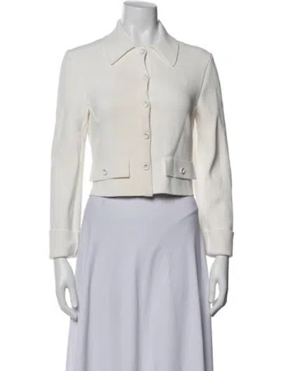 Pre-owned Scanlan Theodore Silk Blazer In Neutrals