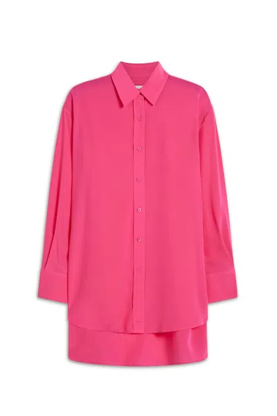 Scanlan Theodore Silk Button Shirt In Multi