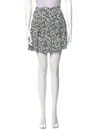 Pre-owned Scanlan Theodore Silk Mini Shorts In White