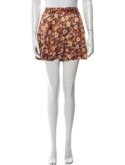 Pre-owned Scanlan Theodore Silk Mini Shorts In White