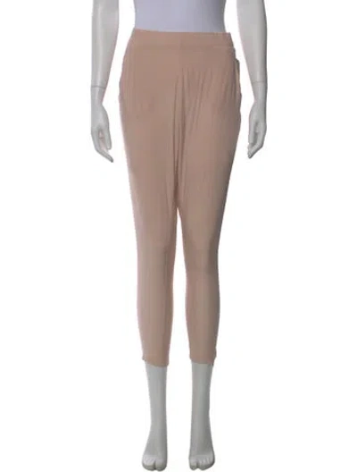 Pre-owned Scanlan Theodore Silk Skinny Leg Pants In Pink