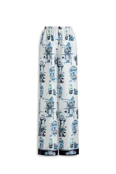 Scanlan Theodore Silk Souvenir Trouser In Multi