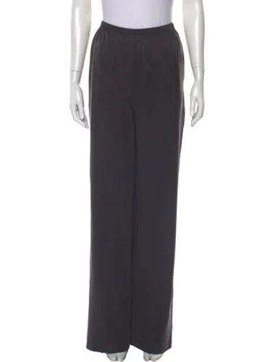 Pre-owned Scanlan Theodore Silk Wide Leg Pants W/ Tags In Gray