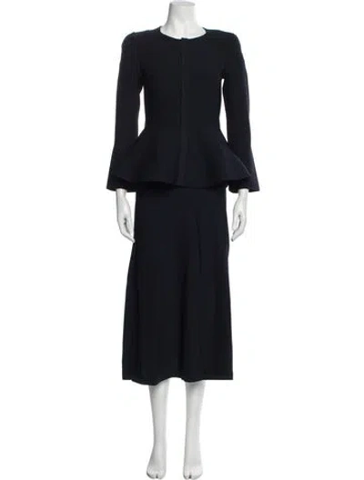 Pre-owned Scanlan Theodore Skirt Set In Black