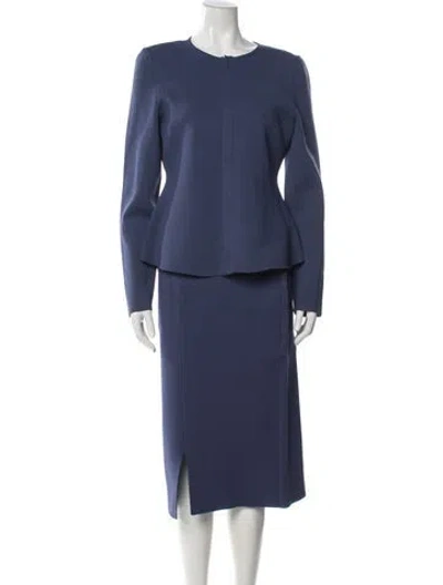 Pre-owned Scanlan Theodore Skirt Set In Blue