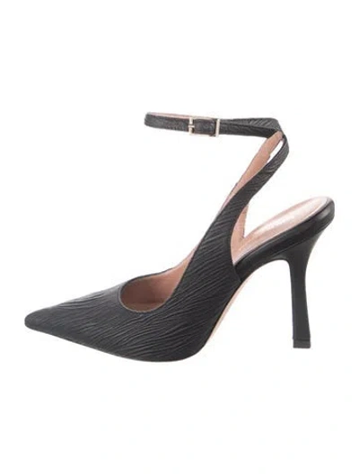Pre-owned Scanlan Theodore Slingback Pumps In Black