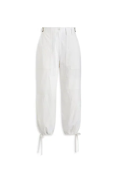 Scanlan Theodore Soft Cropped Cargo In White